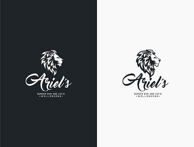 LION branding design icon illustration logo minimal typography