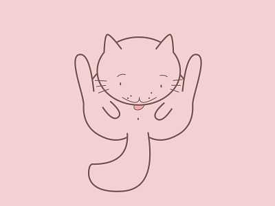 Self Care Club animals beautiful butt cat clean comic art creative cute funny funny character grooming happy hilarious illustration love lovely pastel pink positive self care