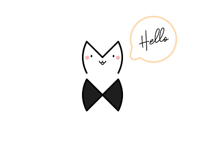 MX Cat Gentleman cat character creative cute design friendly funny illustration letter letters logo lovely positive simple