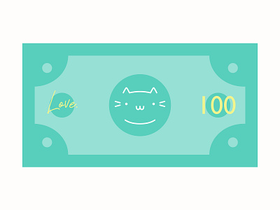 Cat Dollar cat cat lovers unite cat t shirt store creative cute art design dollar dollar bill funny good vibes green illustration inspiration kawaii lovely money positive sweet