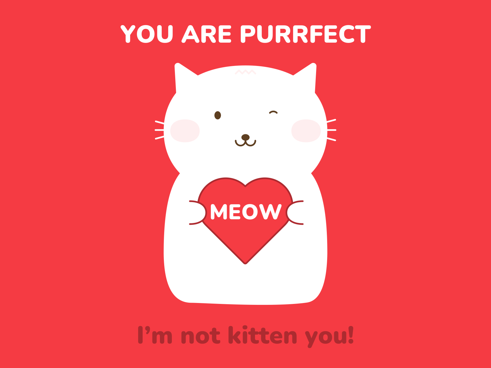 Cat Art Happy Valentine’s Day ️ ️ by I Like Cats Very Much on Dribbble