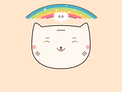 Cat Sticker Tears of Joy Happiness