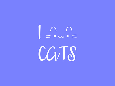 I Love Cats cat cat t shirt cat t shirt cats cute cute art cute cat cute cat face illustration kawaii art logo orchid simple design simple logo