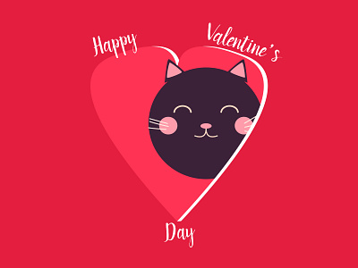 Happy Valentine’s Day Cat cat cat t shirt cat t shirt store cats cute cute art cute cat funny illustration illustration kawaii kawaii art lovely t shirt valentine day valentines day valentinesday