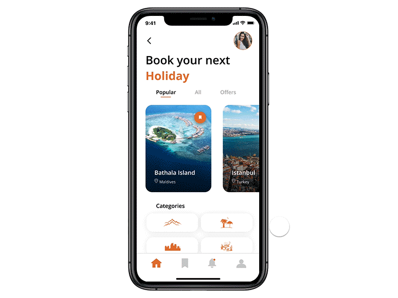 Travel App Animation animation animation design app app design concept concept design design interaction interaction animation interaction design invision invision studio invisionapp invisionstudio mobile travel travel app ui uiux ux