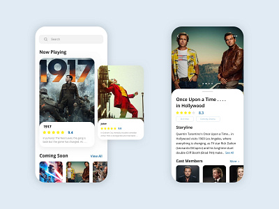 Entertainment App app app design concept concept design design design app designs mobile mobile app mobile app design mobile ui movie movie app movies ui ui ux ui design uidesign uiux ux