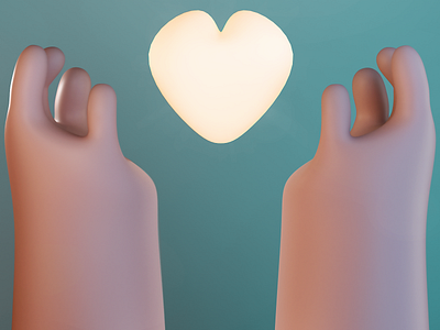 Love is to give your heart 3d 3d art illustration maxonc4d render