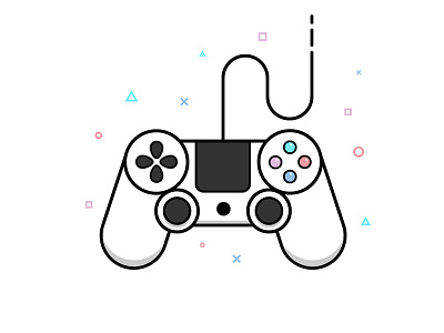 Ps4 controller controller cool outline play ps4