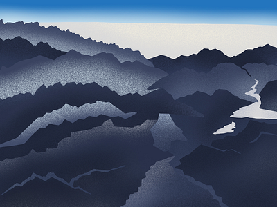 Alpes seen by plane clouds illustration mountains sky texture