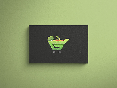 The Green Grocer - Card branding design illustration logo