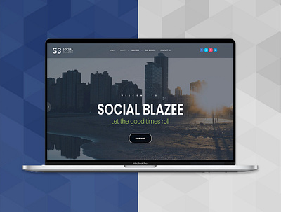 Social Blazee - Web design logo web design