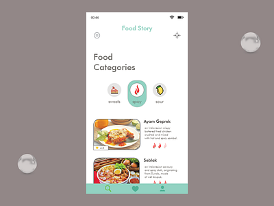 Food Geek App Design 2 app design design flat food food app minimal ui web web design webdesign website