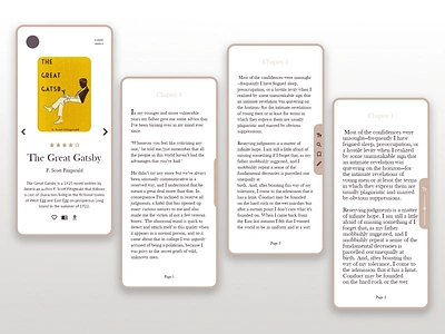 E-reader app UI design design ereader mobile mobile ui mobile uiux mobileapp ui uidesign uiux user inteface userinterface ux