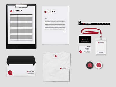 Alliance Stationery Set Mockup