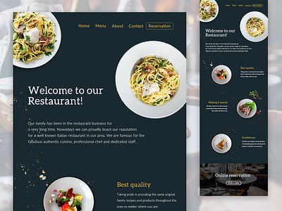 Restaurant Landing Page