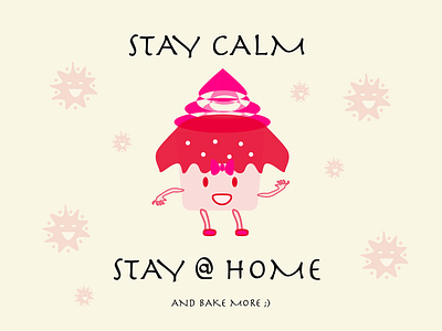 STAY AT HOME POSTER ! AND BAKE MORE