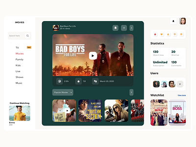 Movie Web Dashboard