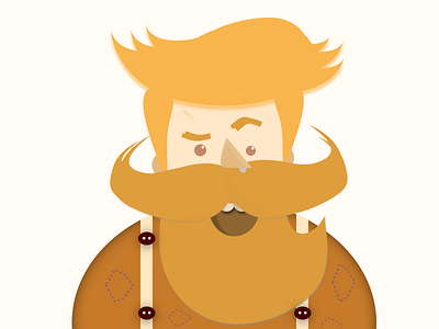 Bearded Dude - illustration animation app art artist branding cartoon cartoon character design illustration illustrator sketch sketchapp sketches ui vector