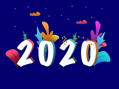 Happy New Year 2020 - Poster Design