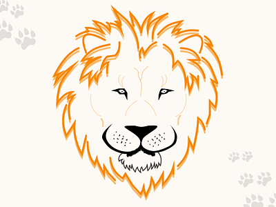 Lion illustration animal animal art animation artwork artworking design drawingart illustration illustrator jungle lion lionhead orange paws print design sketch sketchapp vector wildanimal