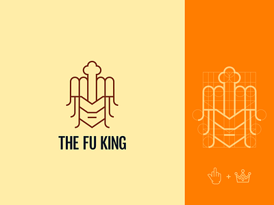 The Fu King Logo branding design illustrator king logo logodesign logos logotype minimal minimalism minimalist logo modern