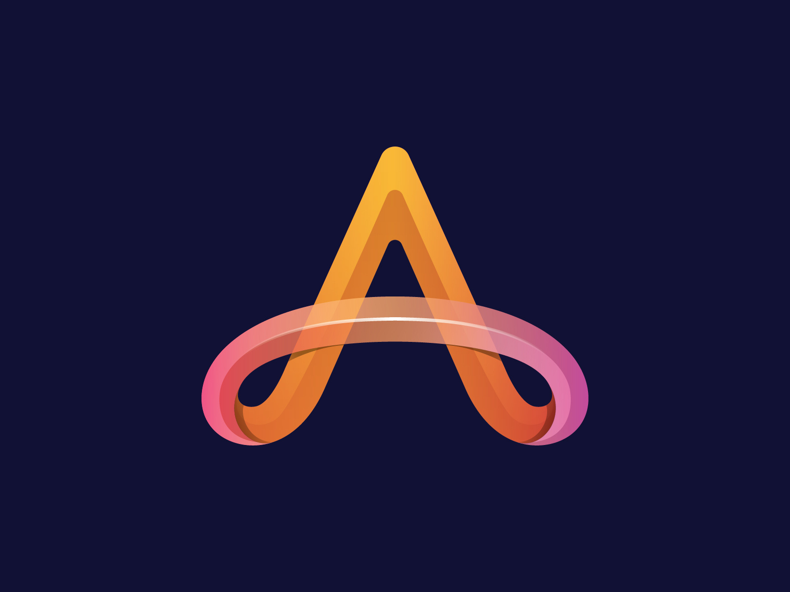 awesome letter a logo by Mofigoo on Dribbble