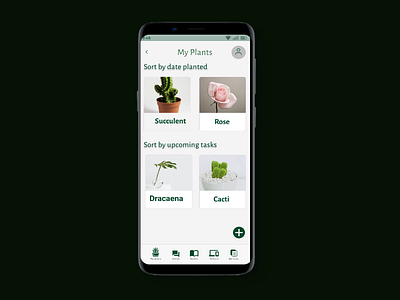 Terra | My Plants app design ui ux