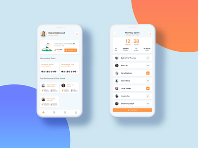 Multistage Fitness App branding clean dailyui design flat ui uiux uiuxdesigner userexperience userinterface ux