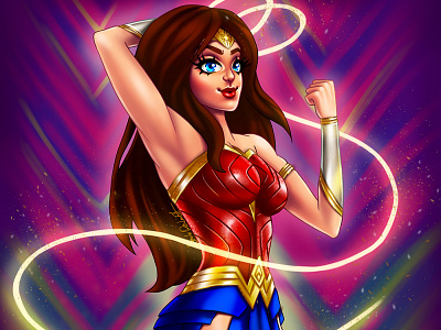 Wonderwoman | DC 1984 artwork artworks digital digital painting girls illustration illustration art pinup girl sexy girl wonder woman wonderwoman