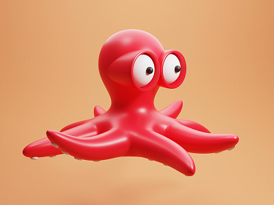 Octopus - Ulysse 3d blender branding caracter caracter design design illustration octopus