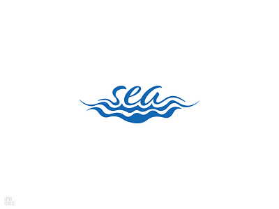 sea app design flat icon illustration lettering logo minimal type typography