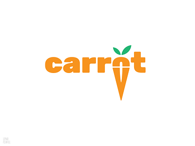 Carrot - veggie logo carrot design flat fresh illustration logo minimal typography vector vector art vegetable veggie