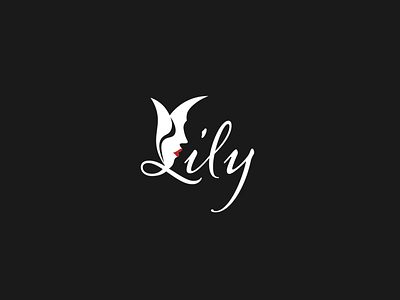 Lily branding design flat floral logo illustration lily logo minimal typography vector