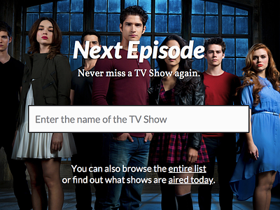 Home Page home page next episode