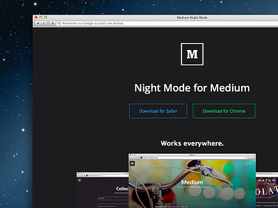 Medium Night Mode chrome dark medium night safari theme