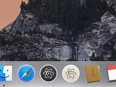 Atom icons for Yosemite app apple atom dock download icns icons mac os yosemite