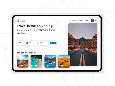 Travel Website UI