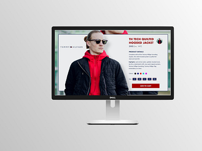 Tommy Hilfiger product page adobe photoshop adobexd branding design graphicdesign productpage ui ux webdesign