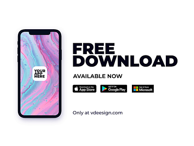 FREE Mobile App Teaser by Vdeesign ad after effects animated animation app application clean feature free freebie mobile mockup motion graphics presentation product promo teaser template video