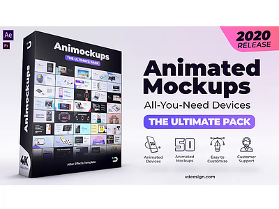 Animated Mockups Ultimate Pack 3d after effects android animated animation app application clean demo devices laptop mockups motion design motion graphics presentation promo teaser template trailer video