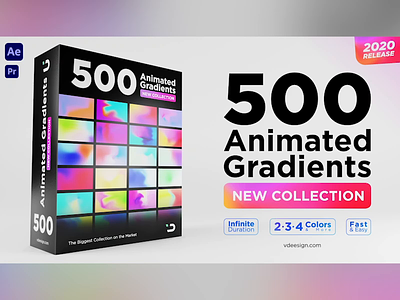 500 Animated Color Gradients abstract animated animation artistic background beautiful big blends bright bundle collection color colorful complementary different dye elegant energizing fluid four color
