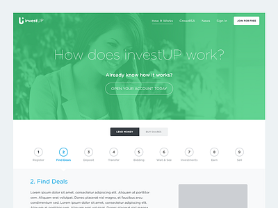 How It Works Webpage crowdfunding design homepage landing page modern ui ui design ux ux design web design