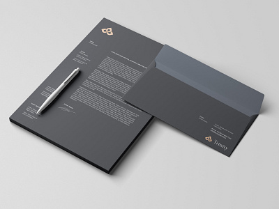 Letterhead and Envelope Design branding elegant envelope design graphic letterhead logo logo design luxury minimal mockup