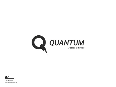 Quantum - Logofolio vol.1 brand branding branding and identity design fast flat graphic design letter q logo logofolio mark minimal thunderbolt vector