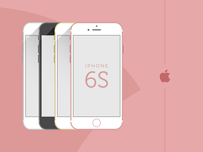 iPhone 6S - Flat Vector Design