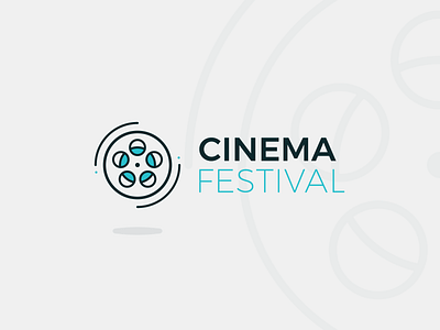 Cinema Logo aperture branding camera cinema fashion film footage lens logo motion movie photo photographer photography reel studio symbol theater vector video