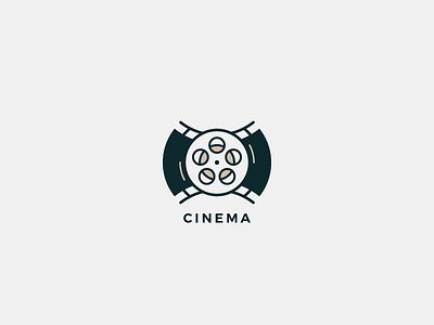 Cinema Logo 4k cinema clip film footage illustration logo media motion movie play production projector reel screen strip theater vector video youtube