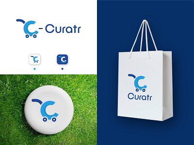 Curatr E-commerce logo design app applogo brand identity branding c cart cart logo clogo curatrlogo design ecommerce ecommerce logo graphic design icon illustrator logo logodesign shopping shoppinglogo vector