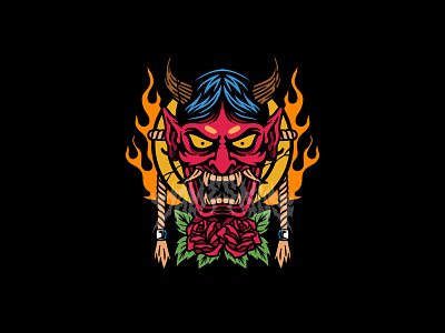 ONI TSHIRT DESIGN apparel artwork artworkforsale clothing brand clothing design commission design design graphic illustration merch design merchandise tshirt design typography