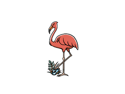 FLAMINGO apparel artwork artworkforsale clothing brand clothing design commission design design graphic illustration mascot logo merch design merchandise skateboarding tshirt design typography